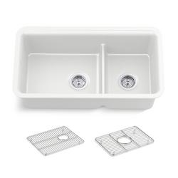 33-1/2 in. Undermount Neoroc Double Bowl Kitchen Sink