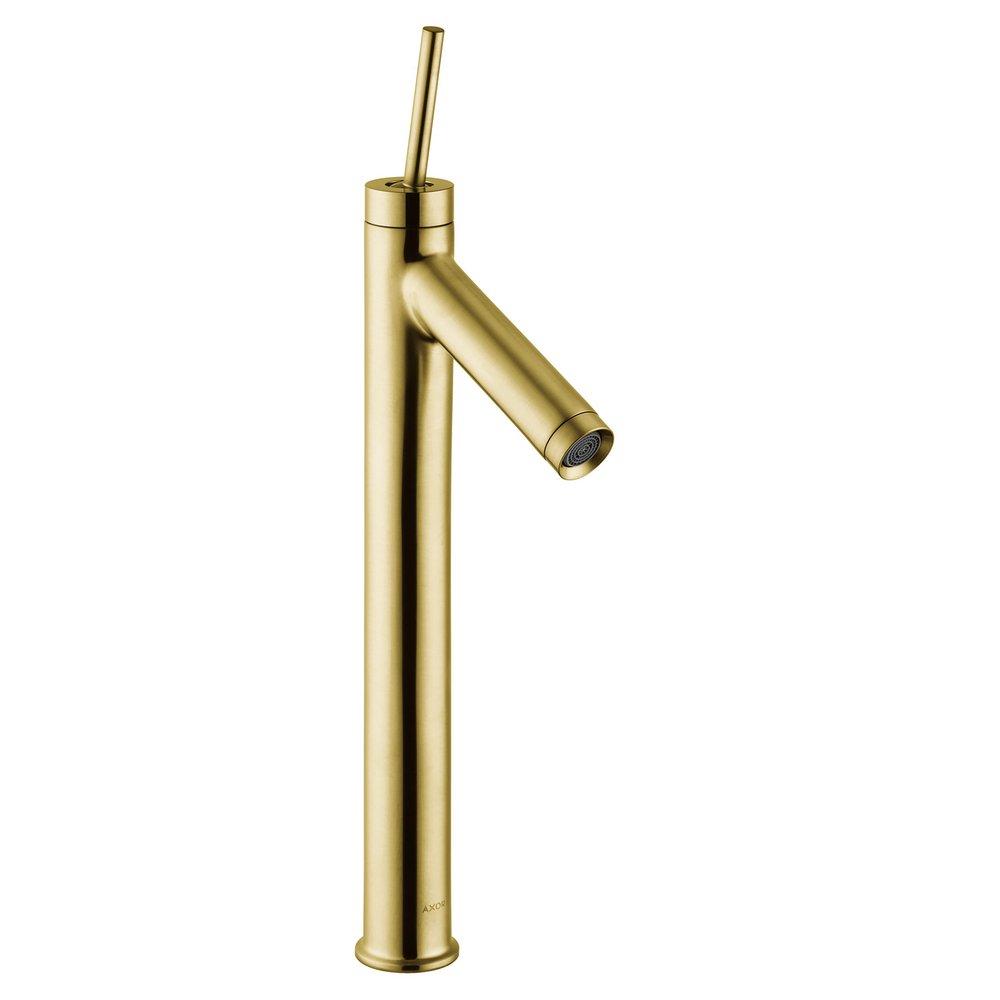 AXOR STARCK SINGLE-HOLE FAUCET 250 1.2 GPM IN BRUSHED GOLD OPTIC 