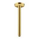 AXOR SHOWERSOLUTIONS EXTENSION PIPE FOR CEILING MOUNT 12 IN BRUSHED GOLD OPTIC 