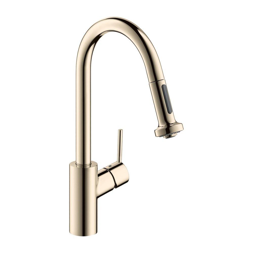 TALIS S HIGHARC KITCHEN FAUCET 2-SPRAY PULL-DOWN 1.75 GPM IN POLISHED NICKEL 