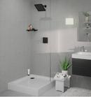 CROMETTA E SHOWERHEAD 240 1-JET 1.75 GPM IN MATTE BLACK 