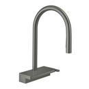 AQUNO SELECT HIGHARC KITCHEN FAUCET 3-SPRAY PULL-DOWN 1.75 GPM IN BRUSHED BLACK CHROME 