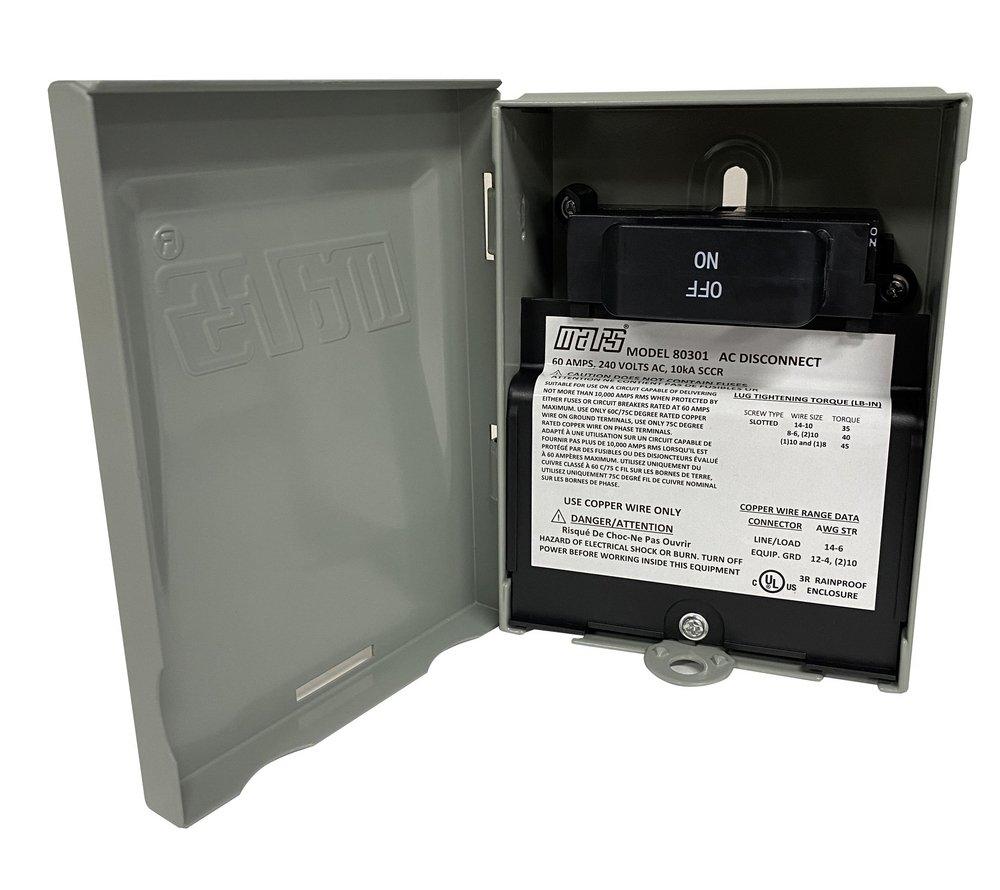 60A Non-fusible Pullout Disconnect - Low Profile 