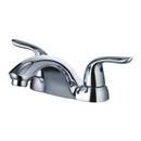 Compass Manufacturing International Polished Chrome Two Handle Centerset Bathroom Sink Faucet 