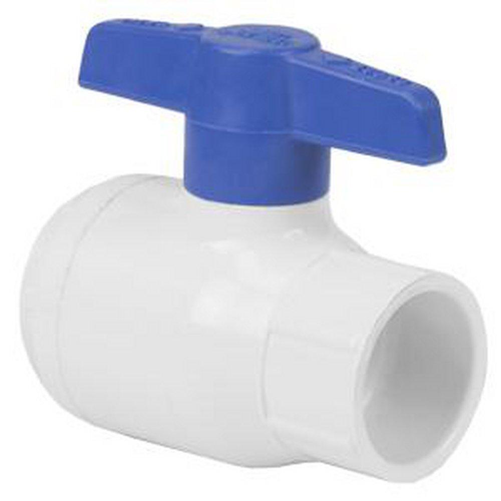 Spears&reg; Manufacturing Company White Plastic Full Port Socket Weld 150# Ball Valve 