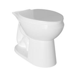 Elongated Toilet Bowl in White