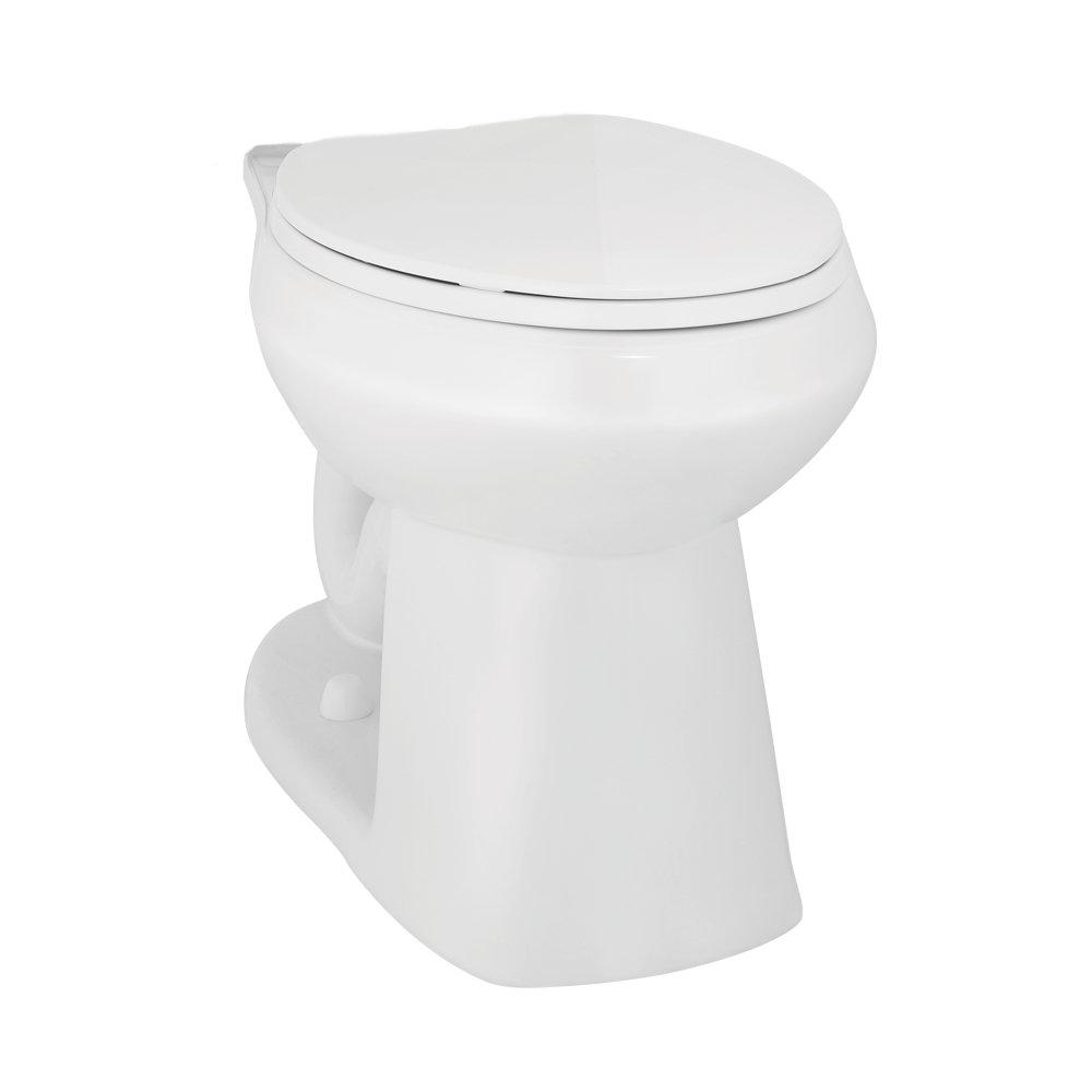 Elongated Toilet Bowl in White 