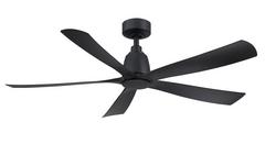 52 in. 5-Blade Indoor or Outdoor Ceiling Fan in Black