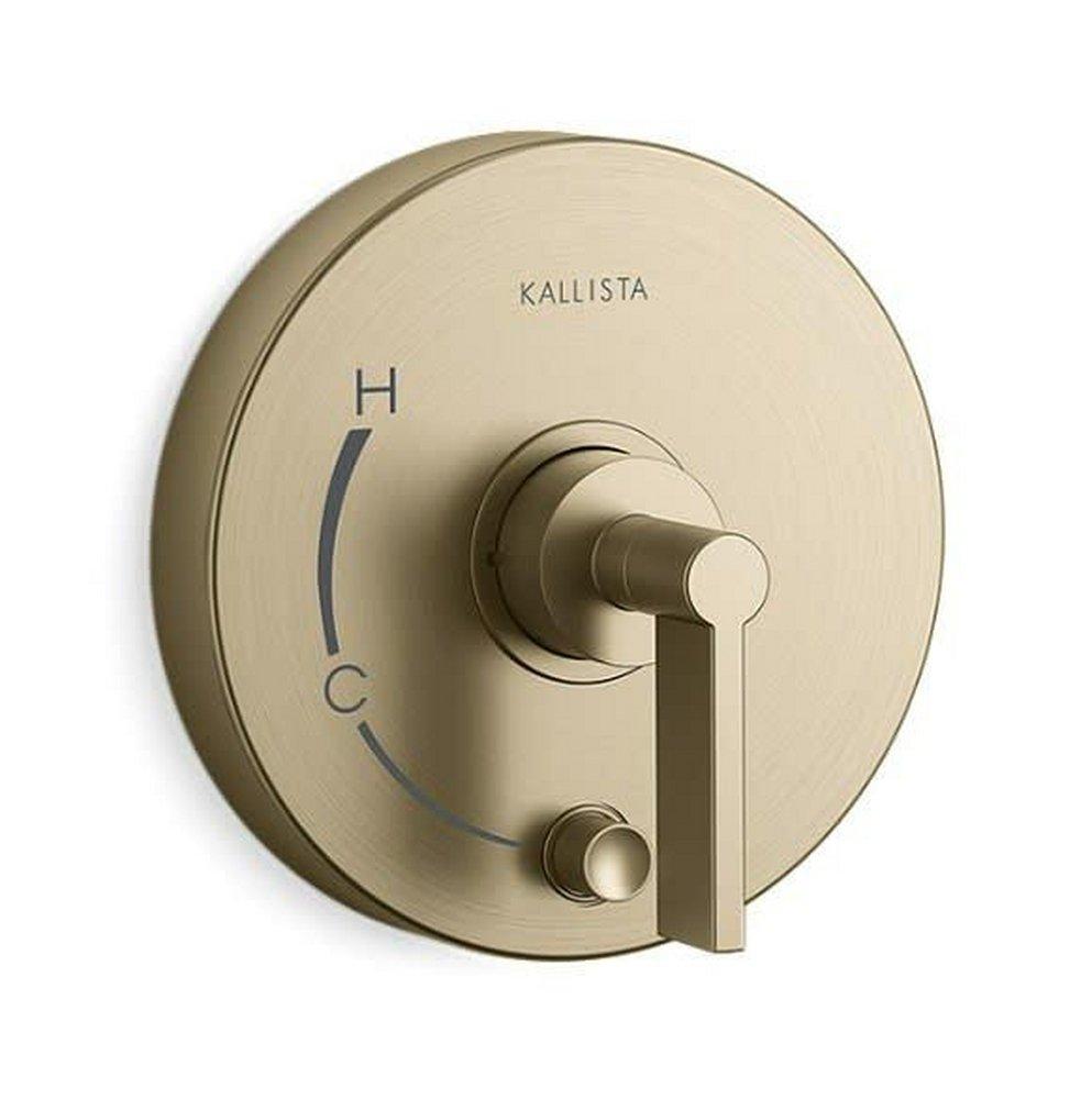 Kallista Brushed French Gold Single Handle Bathtub & Shower Faucet (Trim Only) 
