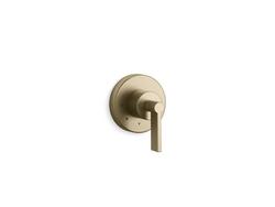 Single Handle Bathtub & Shower Faucet in Brushed French Gold (Trim Only)