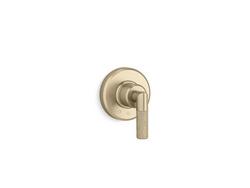 Single Handle Volume Control Valve Trim in Brushed French Gold