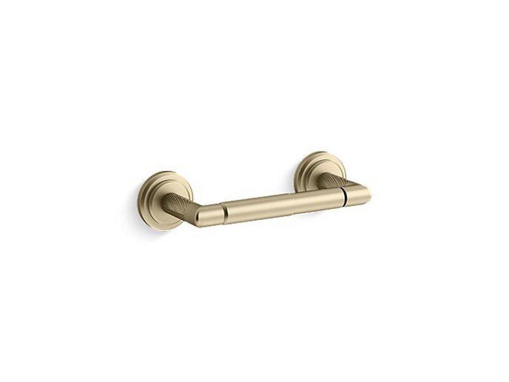 PINNA PALETTA TOILET PAPER HOLDER BRUSHED FRENCH GOLD FINISH 
