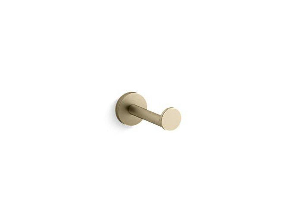 ONE TOILET PAPER HOLDER BRUSHED FRENCH GOLD FINISH 