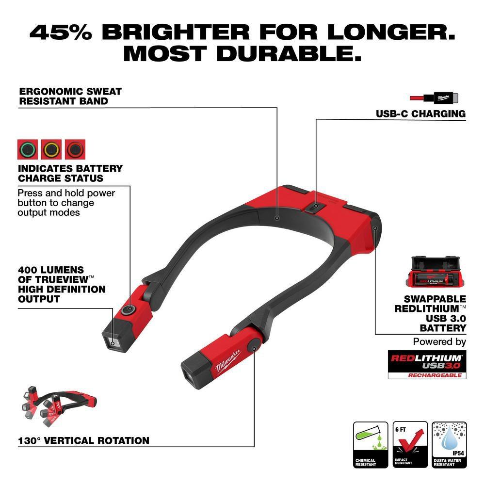 REDLITHIUM USB 400L NECK LIGHT 