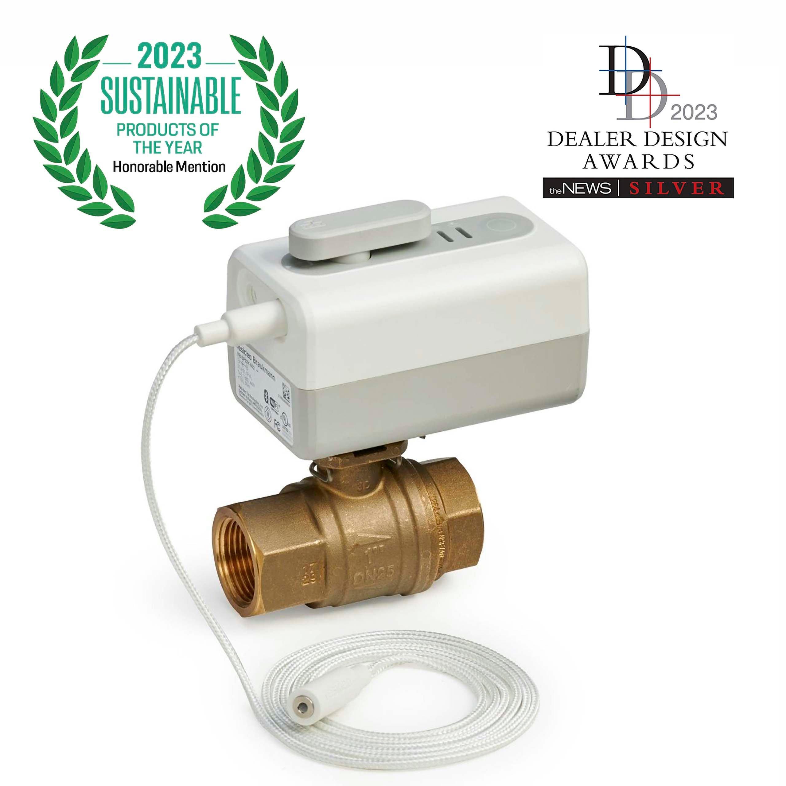 Resideo White Leak Detection, Potable Water and Shut Off Valve Leak Detector 