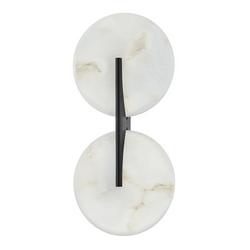 25W 2-Light 20-3/4 in. Wall Sconce in Black Brass