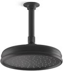 KOHLER Matte Black Single Function Showerhead 