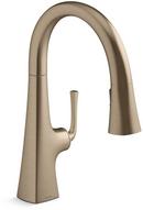 Single Handle Pull Down Kitchen Faucet in Vibrant® Brushed Bronze