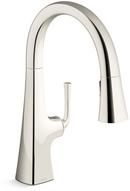 Single Handle Pull Down Kitchen Faucet in Vibrant® Polished Nickel