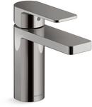 Single Handle Monoblock Bathroom Sink Faucet in Vibrant Titanium