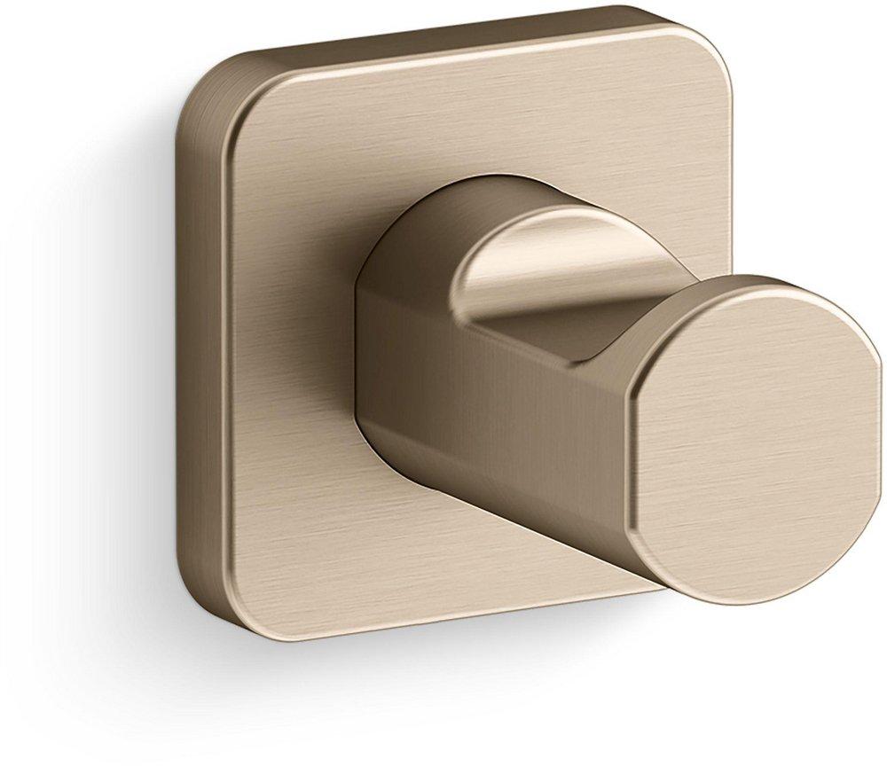 KOHLER Vibrant Brushed Bronze 1-Hook Robe Hook 