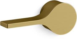 Left-Hand Trip Lever in Vibrant Brushed Moderne Brass