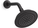KOHLER Matte Black Single Function Showerhead 