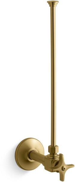 Toilet 3/8 x 12 in. Supply Kit in Vibrant Brushed Moderne Brass