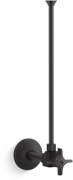 Toilet 3/8 x 12 in. Supply Kit in Matte Black