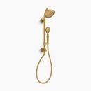 Shower System in Vibrant Brushed Moderne Brass