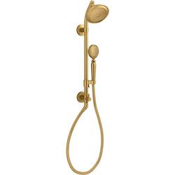 Shower System in Vibrant Brushed Moderne Brass
