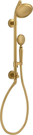 KOHLER Vibrant Brushed Moderne Brass Shower System 