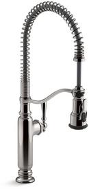 Single Handle Pull Down Kitchen Faucet in Vibrant® Titanium