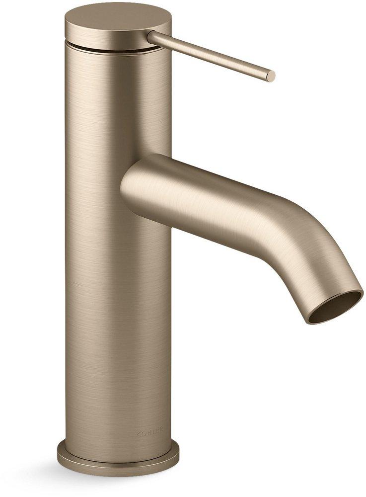 Single Handle Monoblock Bathroom Sink Faucet in Vibrant Brushed Bronze 