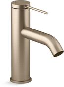 Single Handle Monoblock Bathroom Sink Faucet in Vibrant Brushed Bronze 