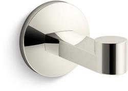 1-Hook Robe Hook in Vibrant Polished Nickel