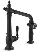 KOHLER Matte Black Single Handle Kitchen Faucet 