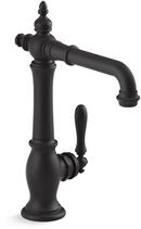 Single Handle Lever Bar Faucet in Matte Black