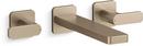 Two Handle Wall Mount Filler in Vibrant Brushed Bronze (Trim Only)