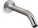 1.2 gpm Wall Mount Bathroom Sink Faucet Spout with Tube Design in Vibrant Titanium 