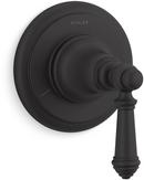 Single Handle Diverter Valve Trim with Diverter in Matte Black