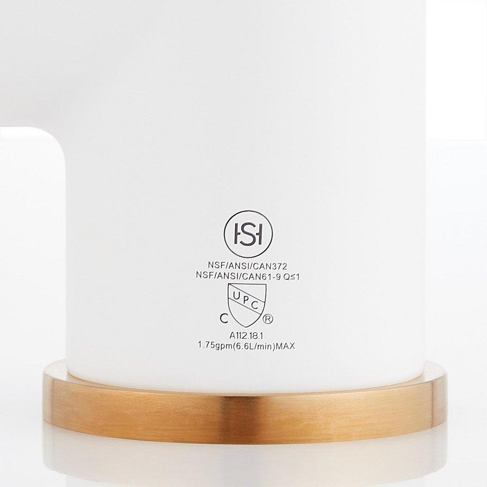 Signature Hardware Matte White Single Handle Pull Down Kitchen Faucet 