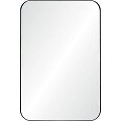24 x 36 in. Flat Edge Rectangular Framed Mirror in Matte Black