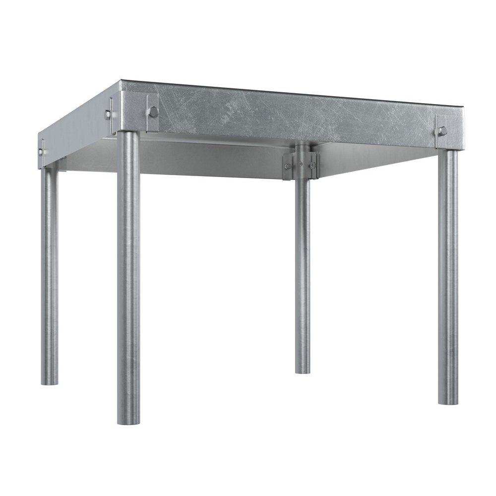 Jones Stephens Silver Galvanized Water Heater Support Stand 