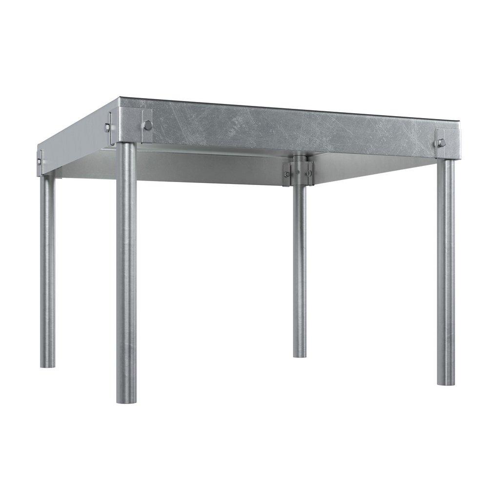 24IN SQUARE X 18IN HIGH GALVANIZED WATER HEATER STAND 