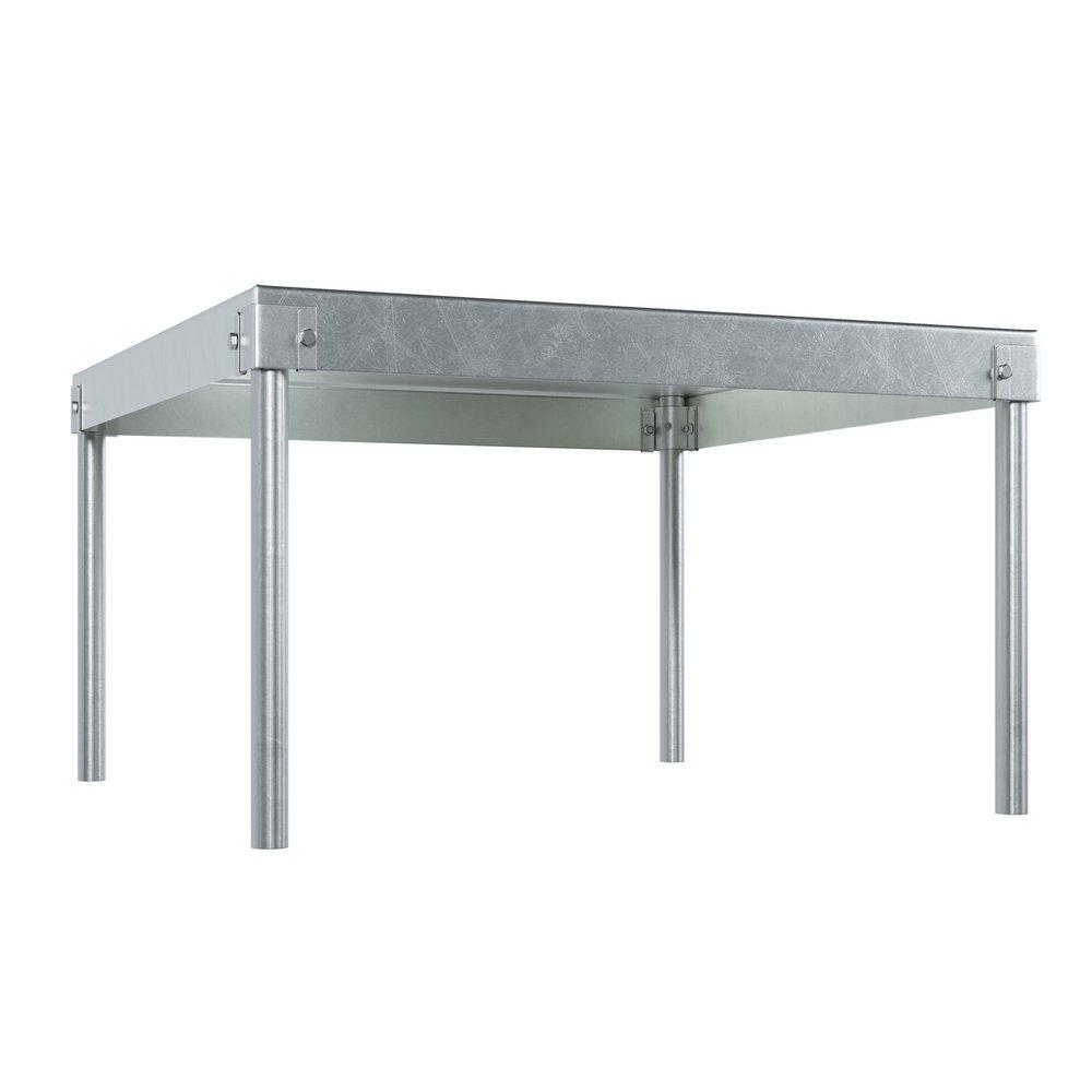 30IN SQUARE X 18IN HIGH GALVANIZED WATER HEATER STAND 