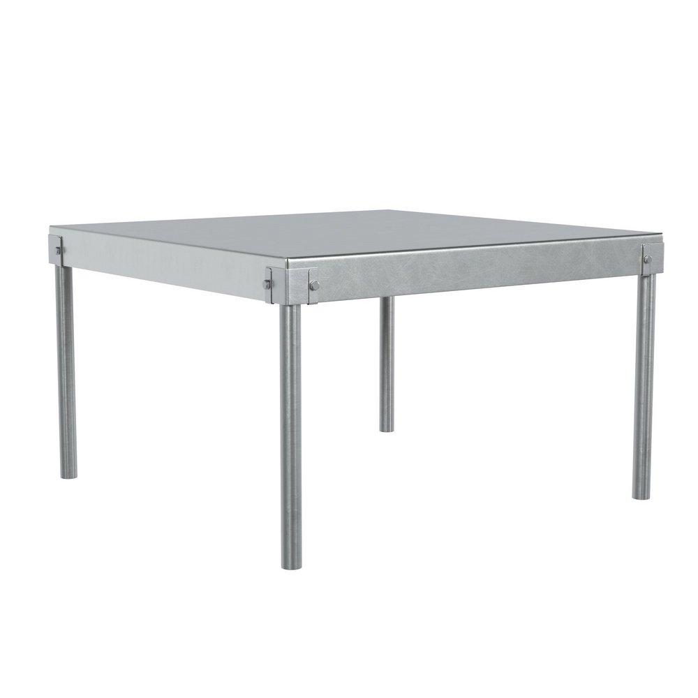 30IN SQUARE X 18IN HIGH GALVANIZED WATER HEATER STAND 