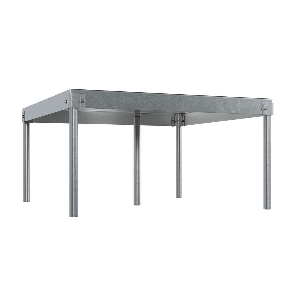 34IN SQUARE X 18IN HIGH GALVANIZED WATER HEATER STAND 