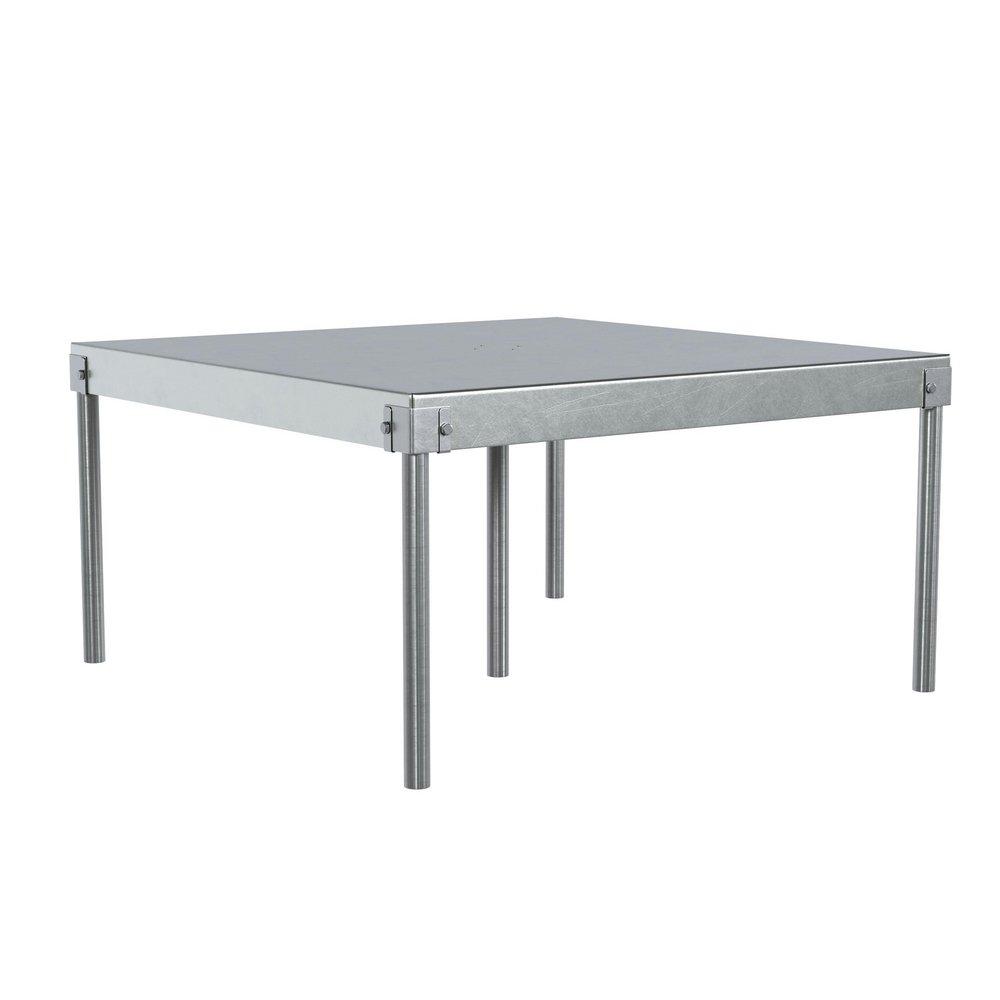 34IN SQUARE X 18IN HIGH GALVANIZED WATER HEATER STAND 