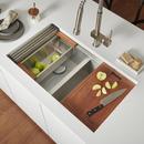 Ruvati 28 x 19 in. No Hole Double Bowl Undermount Kitchen Sink 